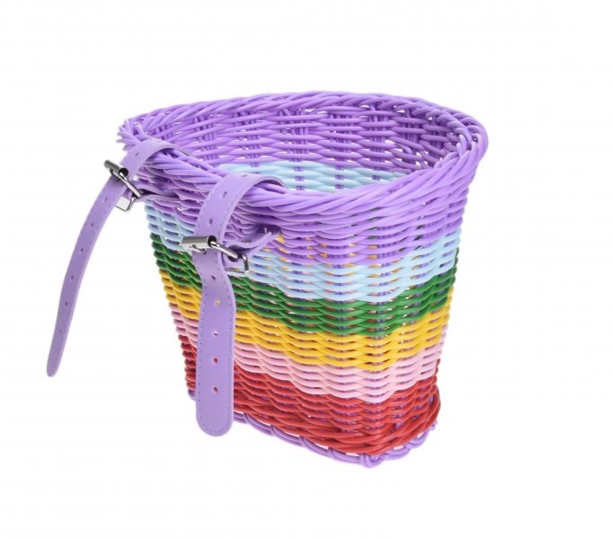 Kosz rowerowy dziecięcy na kierownicę kolorowy