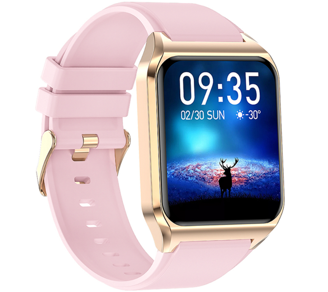 Smartwatch zegarek Rubicon damski RNCE89 złoty różowy pomiar tętna krwi