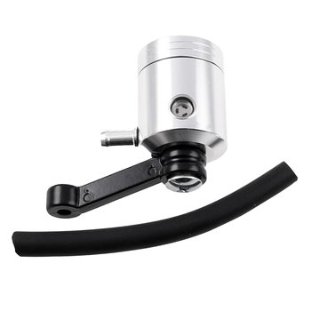 Zbiorniczek płynu hamulcowego aluminiowy cnc tłok srebrny Racing Force