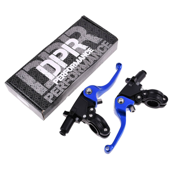 Dźwignia hamulca sprzęgła + obejmy niebieskie Simson DPR