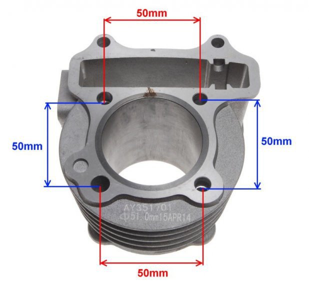 Cylinder tłok 4t 90ccm gy6 139qmb zipp benzer