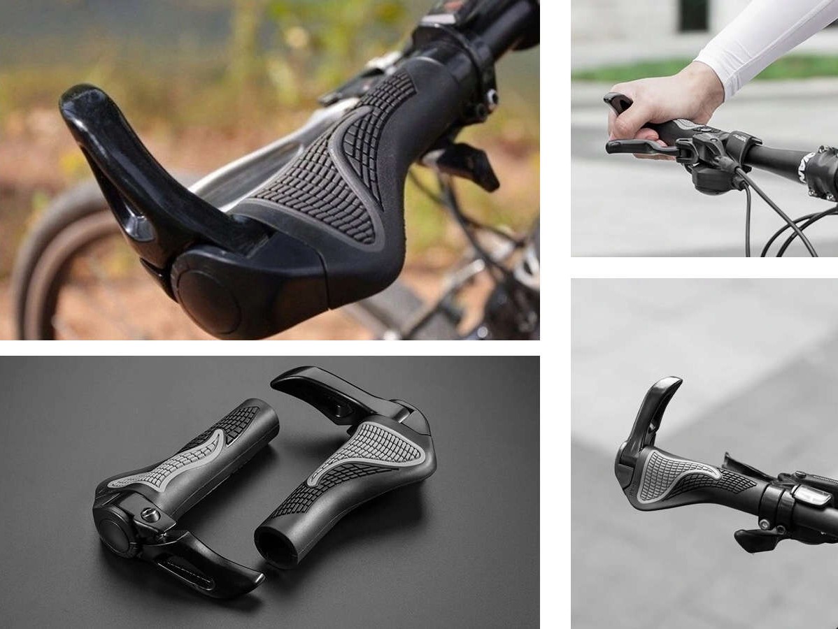 ROCKBROS Manetki rowerowe z rogami czarne (BT1008B)