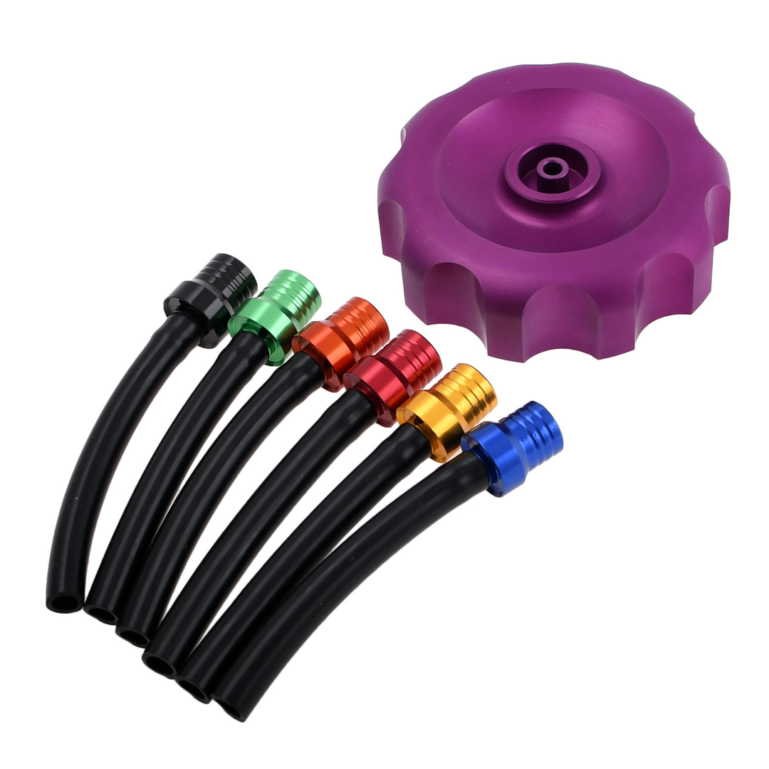 Korek zbiornika paliwa fioletowy aluminiowy z odpowietrznikiem Simson