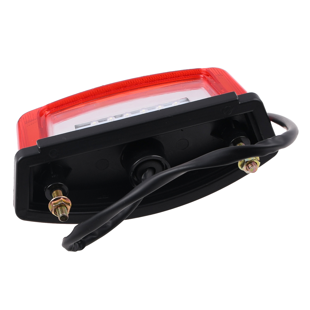 Lampa tylna uniwersalna Led czerwona V2 17x6cm Racing Force