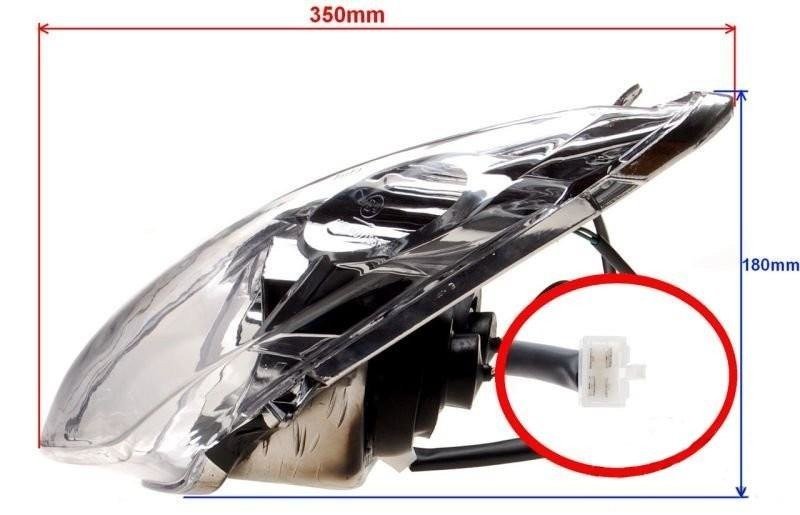 Lampa przód nowy model longjia lj50qt-4 zipp romet