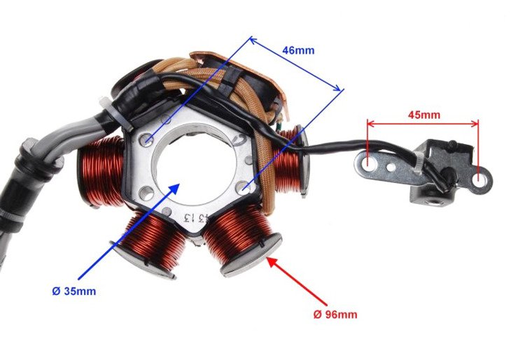 Stator iskrownik piaggio nrg zip gilera typhoon