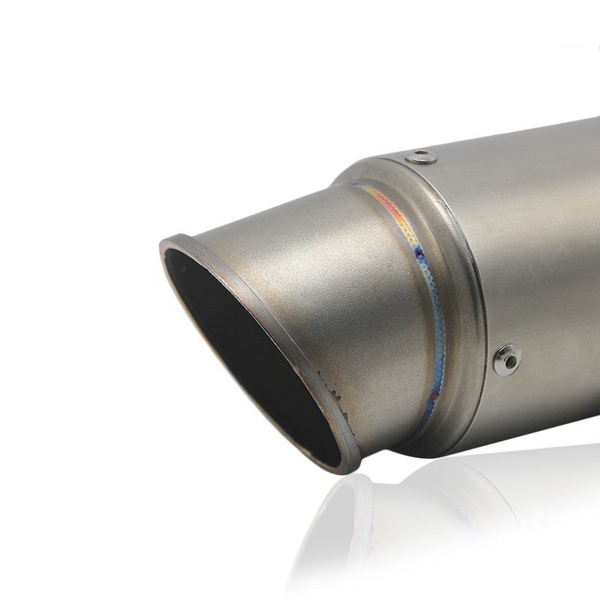 Końcówka Wydechu UNI ROUND SHORT Replika Srebrna