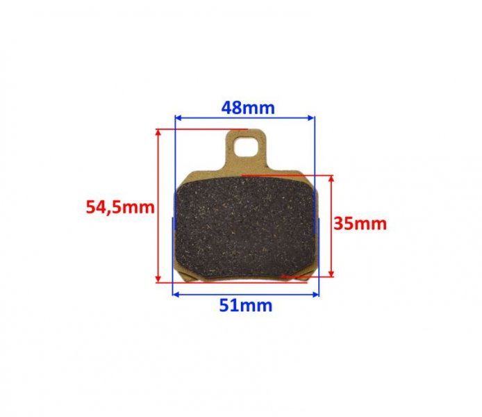 Klocki hamulca tył do Benelli 502C kpl ebc fa266