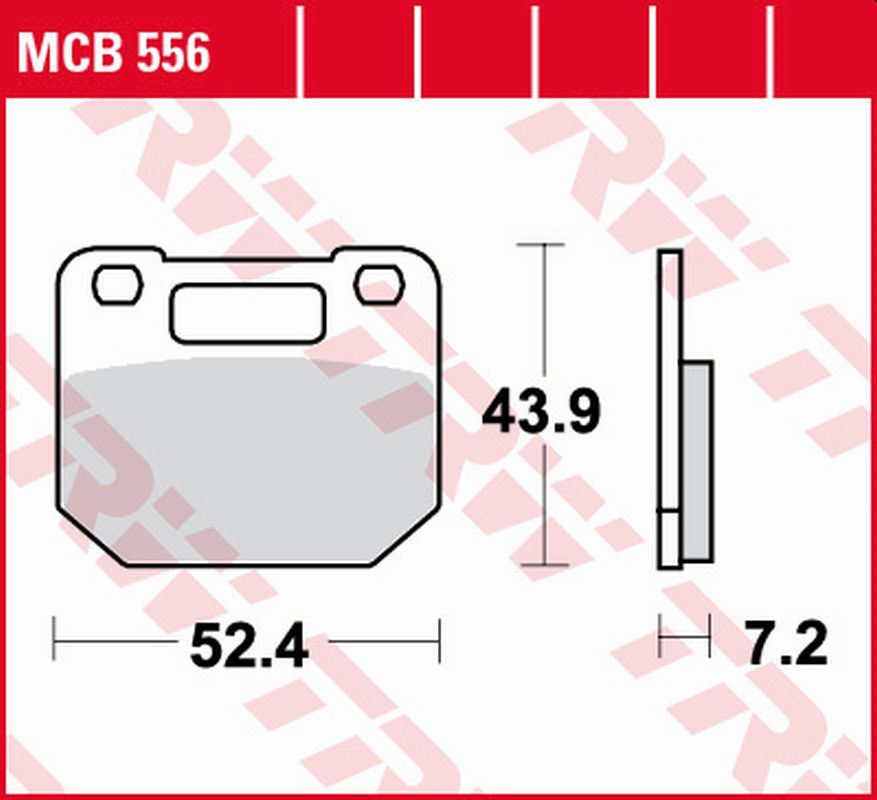 TRW klocki hamulcowe KH110 SUZUKI RG 80 125 Gamma