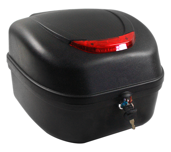 Kufer Moretti BTM-100 czarny czerwony odblask