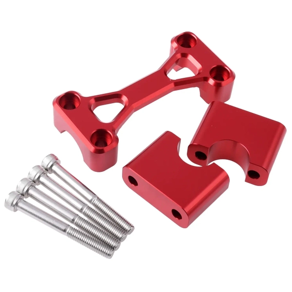 Zacisk kierownicy alu cnc czerwony Simson S51 S50 DPR Performance