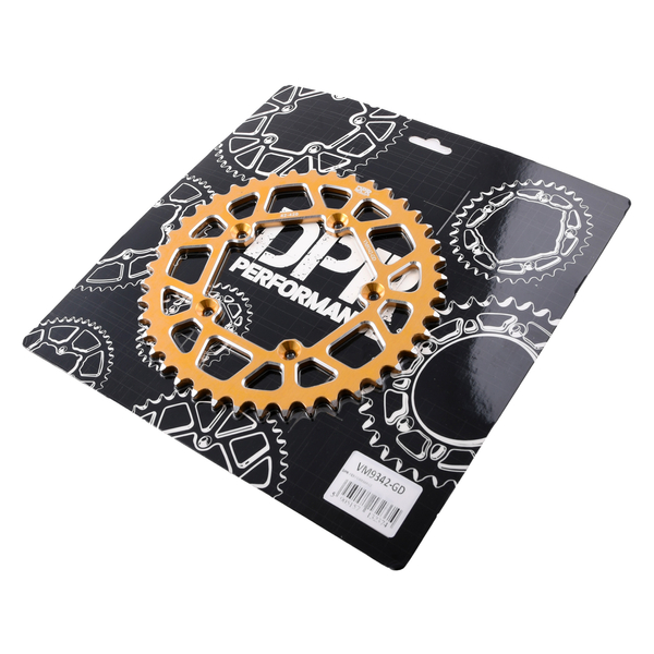 Zębatka tył 42z 420 aluminiowa złota Simson S53 DPR Performance