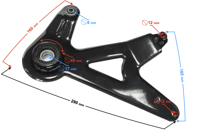 Wspornik tłumika wydechu Barton Scalpel