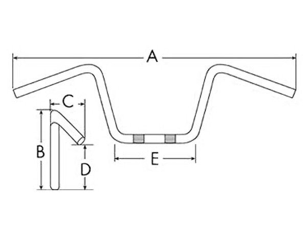 Kierownica Romet Motorynka Pony 22mm chrom