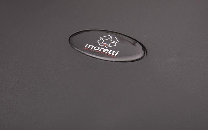 Kufer Moretti MR-726 48l Czarny czerwony odblask