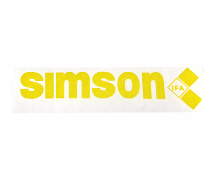 Naklejka simson s51 s50 s53 ifa na zbiornik żółta