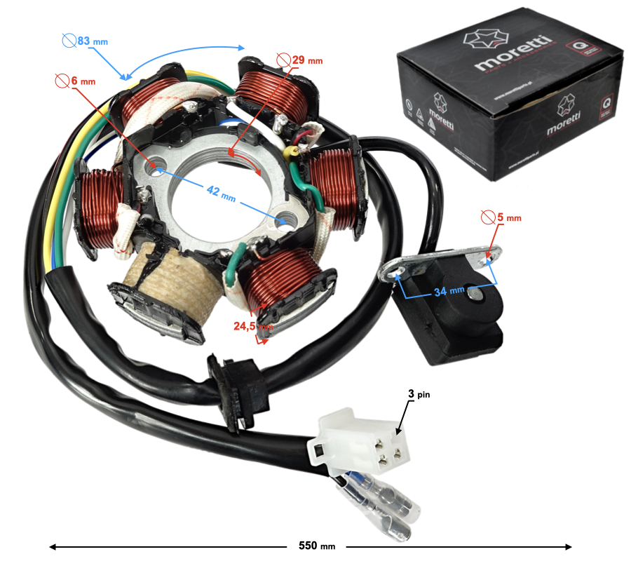Iskrownik zapłon do skutera Barton Huragan 125