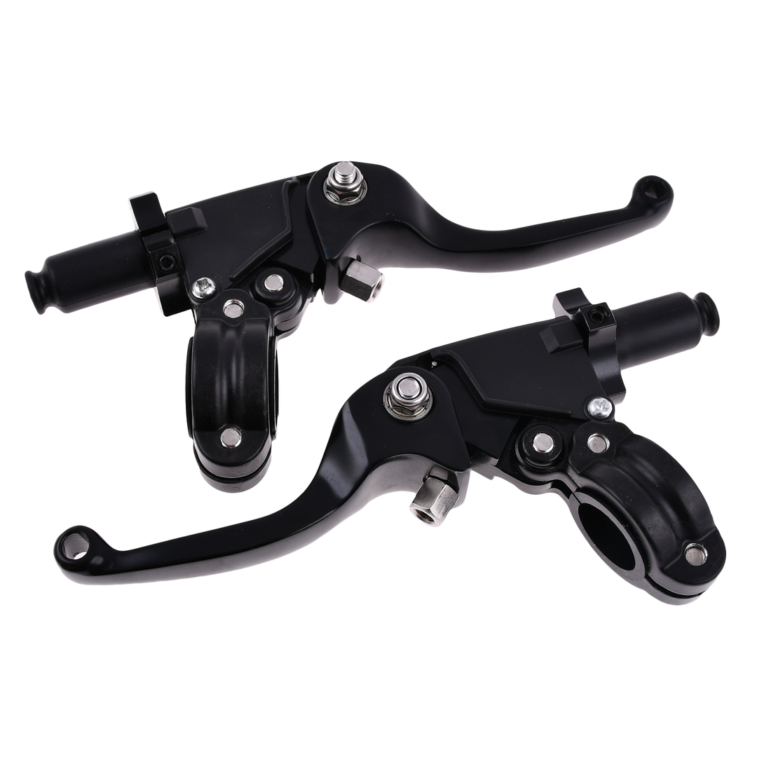 Dźwignia hamulca sprzęgła + obejmy czarne Simson DPR