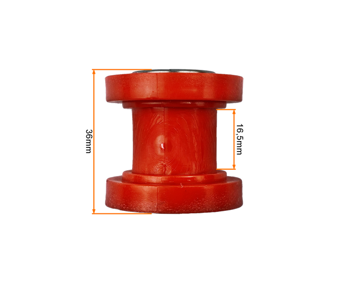 Rolka napinacza łańcucha czerwona 8mm quad Bashan Shineray pibike MRF Kayo