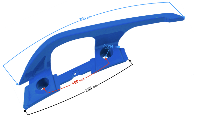Wspornik uchwyt pasażera prawy skuter Barton B-Max