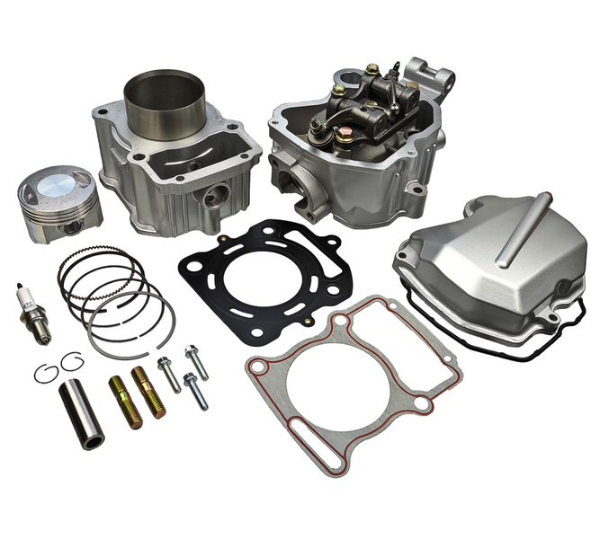 Cylinder 67mm głowica uzbrojona pokrywa zaworów quad atv 250cc ciecz
