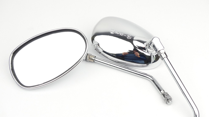 Lusterka klasyczne chromowane classic chopper cafe