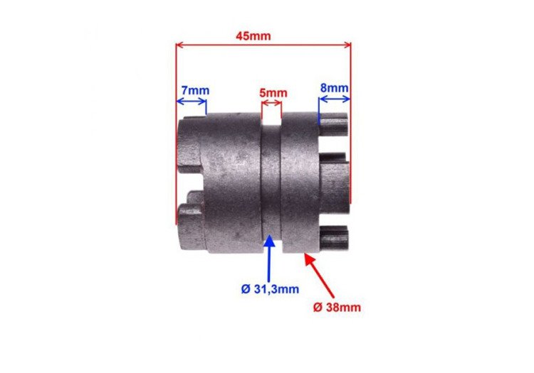 Tuleja zmiany biegów Bashan Hassan Kingway Romet quad atv 150 200 250