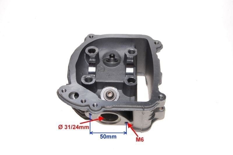 Głowica cylindra 150ccm z wyjściem na zawór spalin