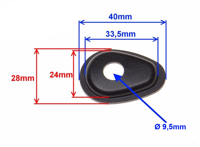 Uniwersalna zaślepka kierunkowskazów 4szt kpl