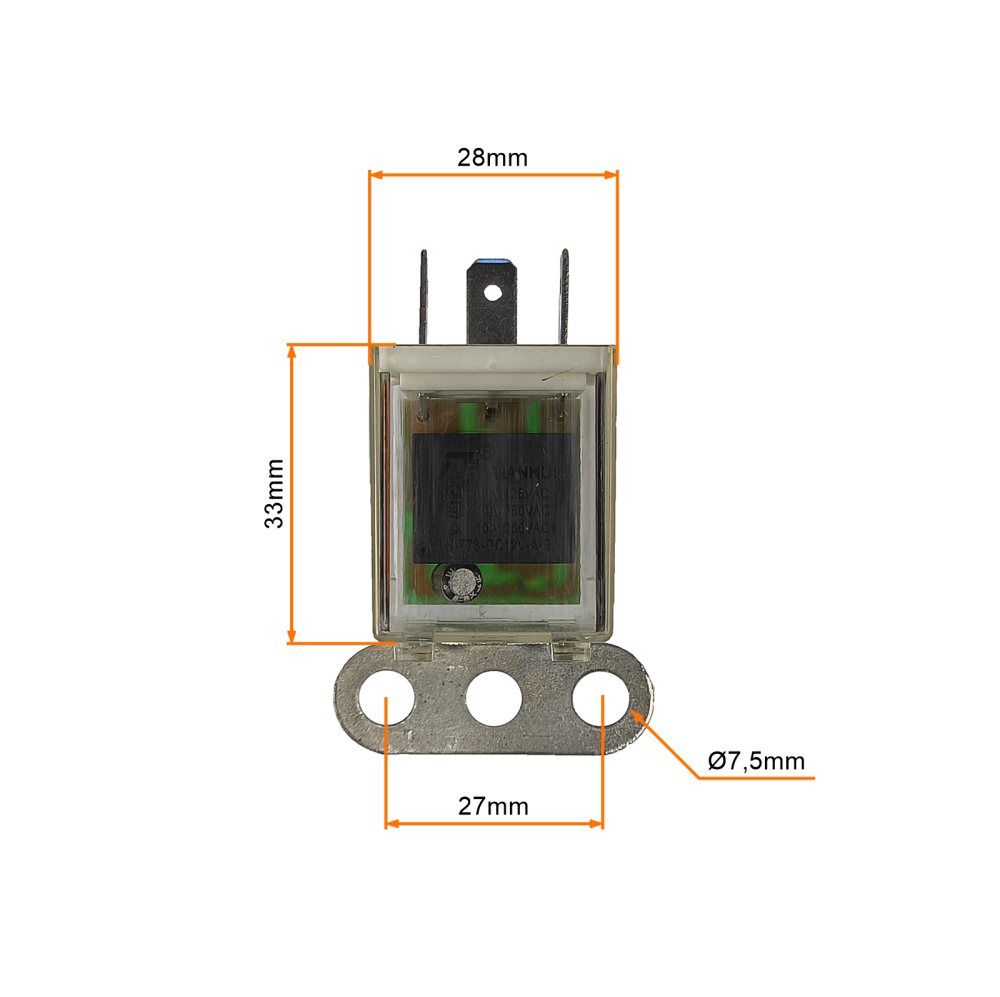 Przerywacz kierunkowskazów LED 12V DC 3 piny przeźroczysty
