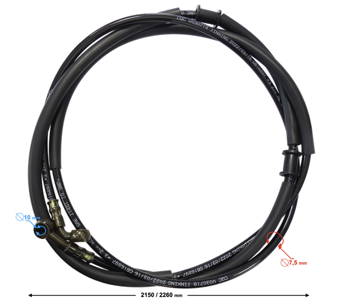 Przewód hamulcowy tylny do Falcon 125cc na wtrysk
