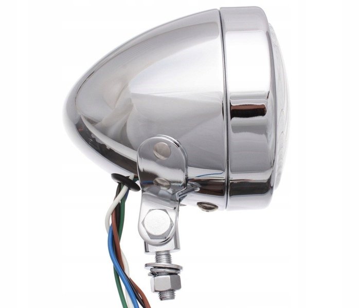 Lampa przód metal chrom drag chopper custom