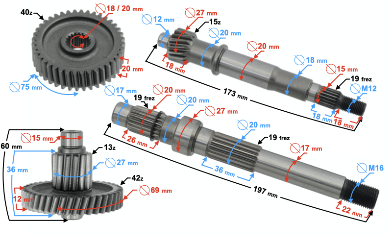 Przekładnia SKUTER FALCON 125