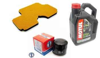Filtr oleju powietrza olej Motul 10w40 Kawasaki ER-6F ER-6N KLE 650 04-14r