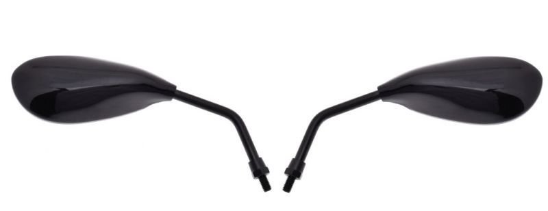 Lusterko uniwersalne łezka czarne gwint m8 para