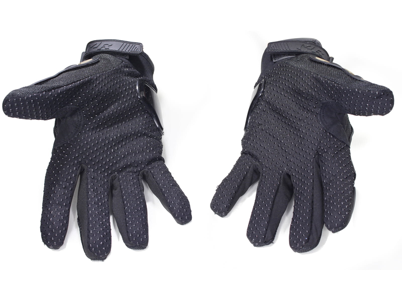 Rękawice motocyklowe letnie przewiewne krótkie czarne cross enduro street