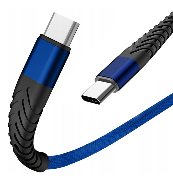 Wzmocniony kabel Spider USB typ-C - USB typ-C 1m