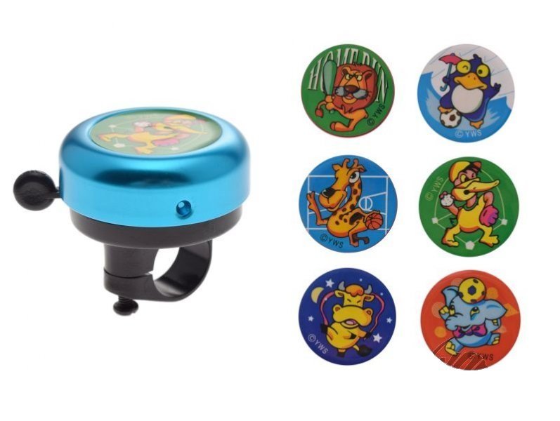 Dzwonek Rowerowy Niebieski Obrazek Zoo Dla Dziecka