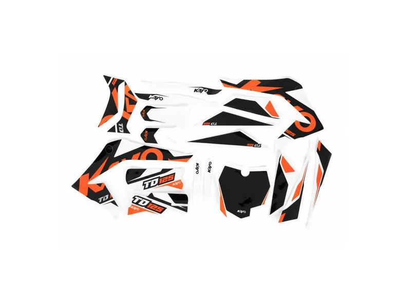 Okleina komplet naklejek cross pitbike Kayo TD125