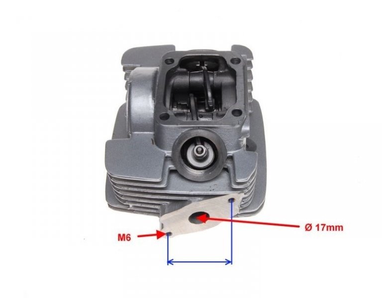 Głowica cylindra romet zetka 4t 50ccm