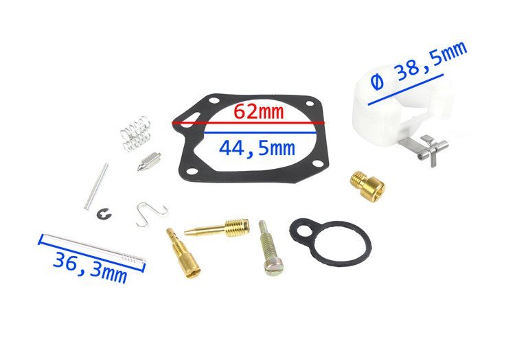 Zestaw naprawczy gaźnika 2t junak 607 608 609 806