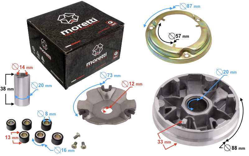 Wariator do skutera Peugeot BUXY 50 2T