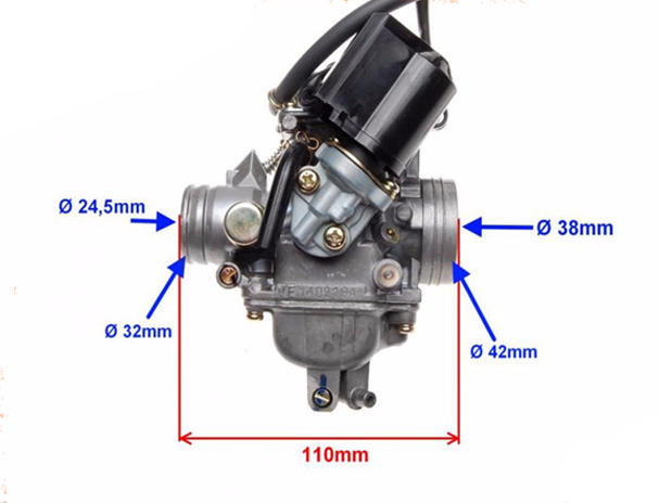 Gaźnik 4t shineray atv quad 150 gy6 skuter 