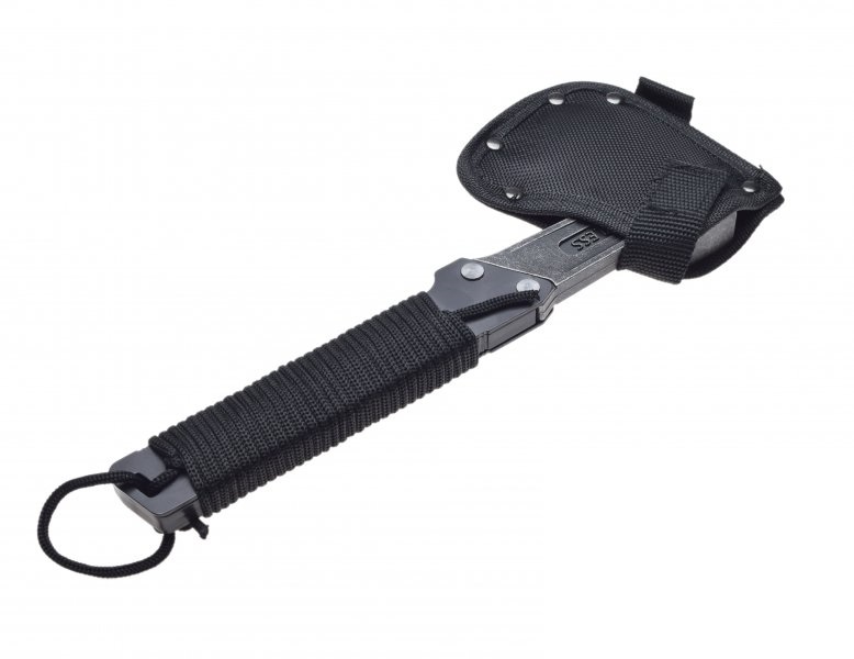 Siekiera z uchwytem ze stali nierdzewnej + abs 4w1