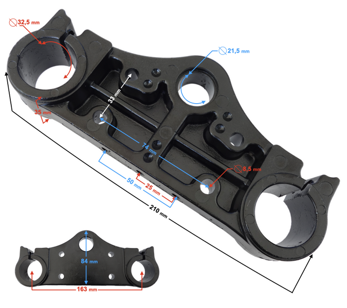 Półka zawieszenia przedniego crossa Barton CRF50