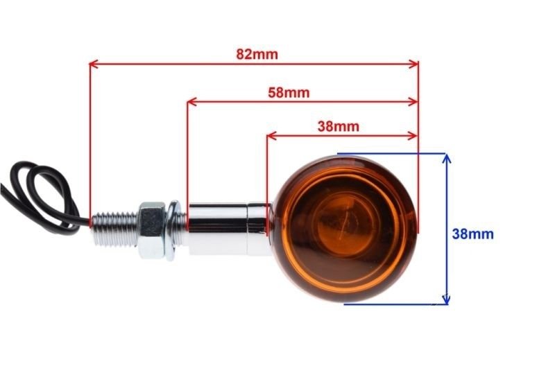 Kierunkowskaz chrom łezka wytłoczenia para