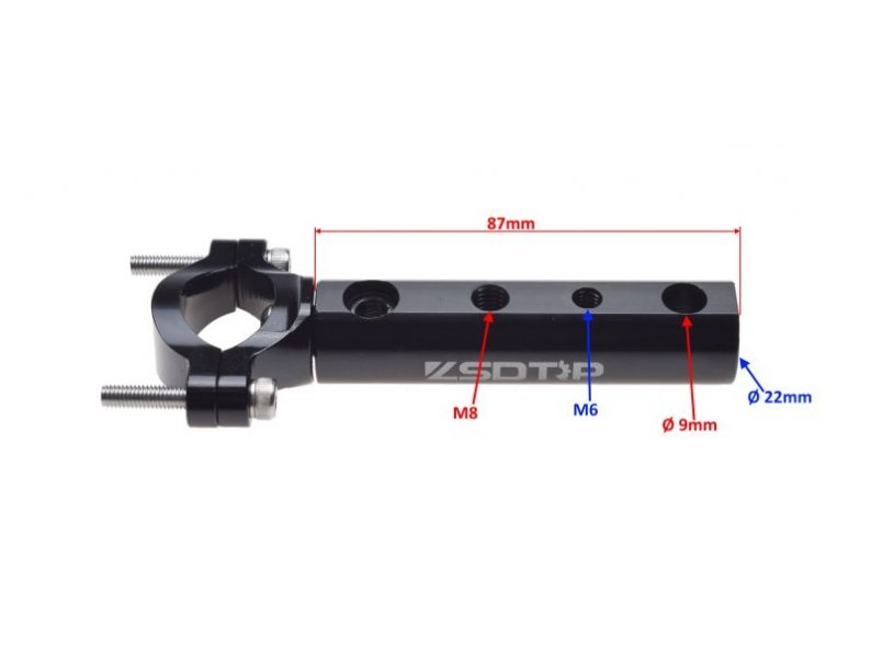 Uchwyt uniwersalny na kierownicę gmole cnc komplet