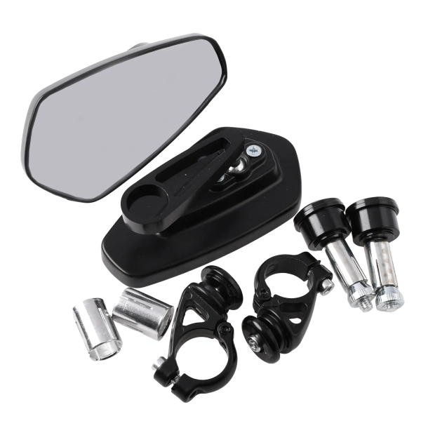 Lusterka dolne okrągłe czarne Cafe Racer Bobber Custom