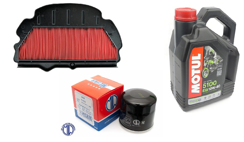 Zestaw Filtr Powietrza Oleju Olej Meiwa Motul Hf204 10w40 Honda CBR 929 954