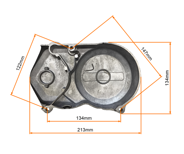 Pokrywa zębatki zdawczej czarna cross pitbike MRF 120 140 150 160